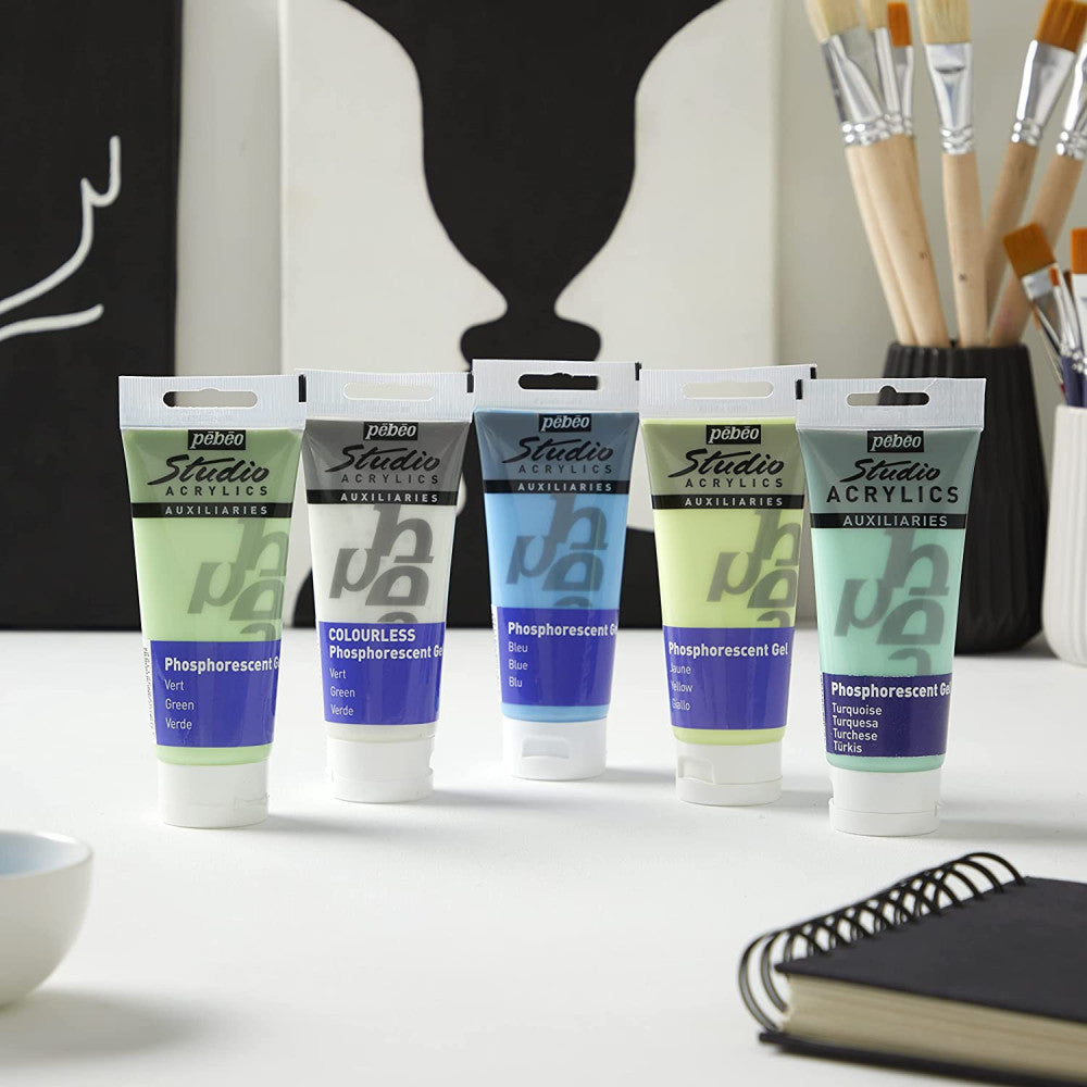 Pebeo Studio Acrylics Phosphorescent Gel – 100ml