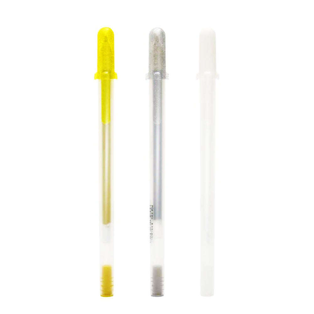 Sakura Gelly Roll Metallic & White Pens – Pack of 3