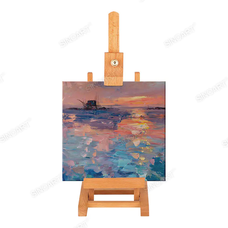 Sinoart Tabletop Mini Easel – 12x16x34 cm, Elm Wood