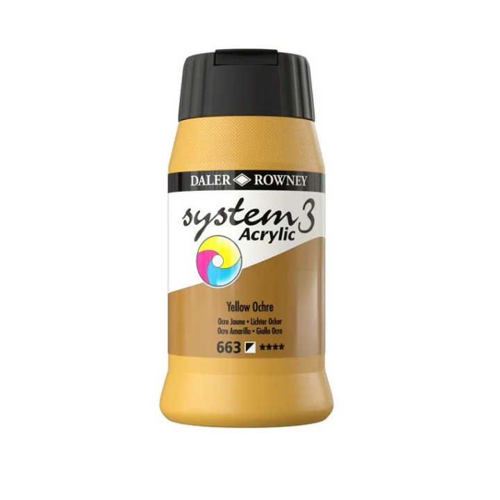 Daler Rowney System3 Acrylic Colours - 500ml