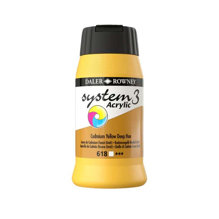 Daler Rowney System3 Acrylic Colours - 500ml