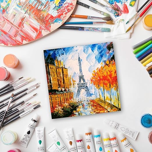 Panart Premium Canvas Panel Cotton 250Gsm-30X30cm-12"X12"