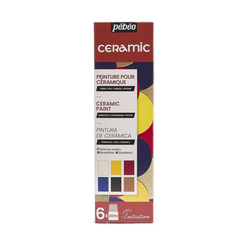 Pebeo Ceramic Paint Initiation Set - 6X20ML