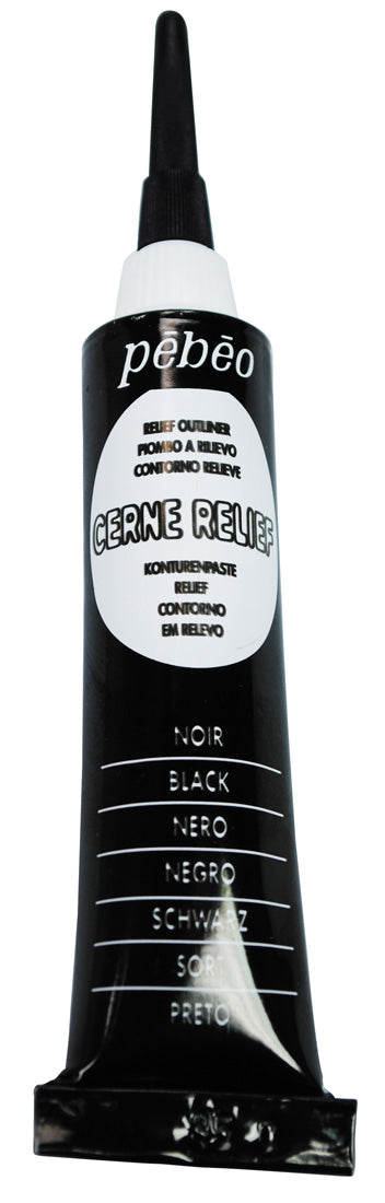 Pebeo Cerne Relief 6T 20ml - Black