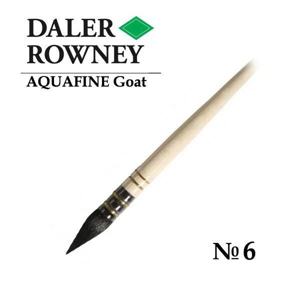 Daler Rowney Aquafine Watercolour Pointed Wash Brush – AF24-6