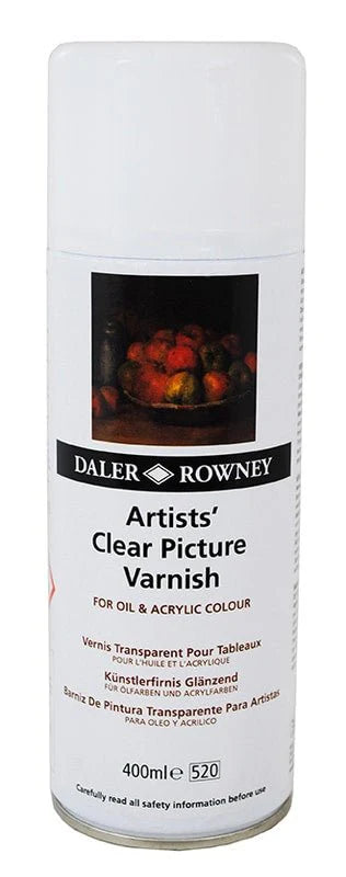 Daler Rowney Artists Clear Picture Varnish Spray – 400ml