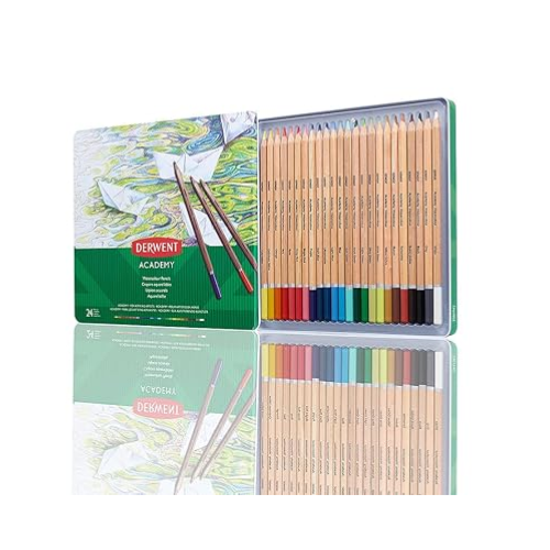 Derwent Academy Watercolor Pencils Tin