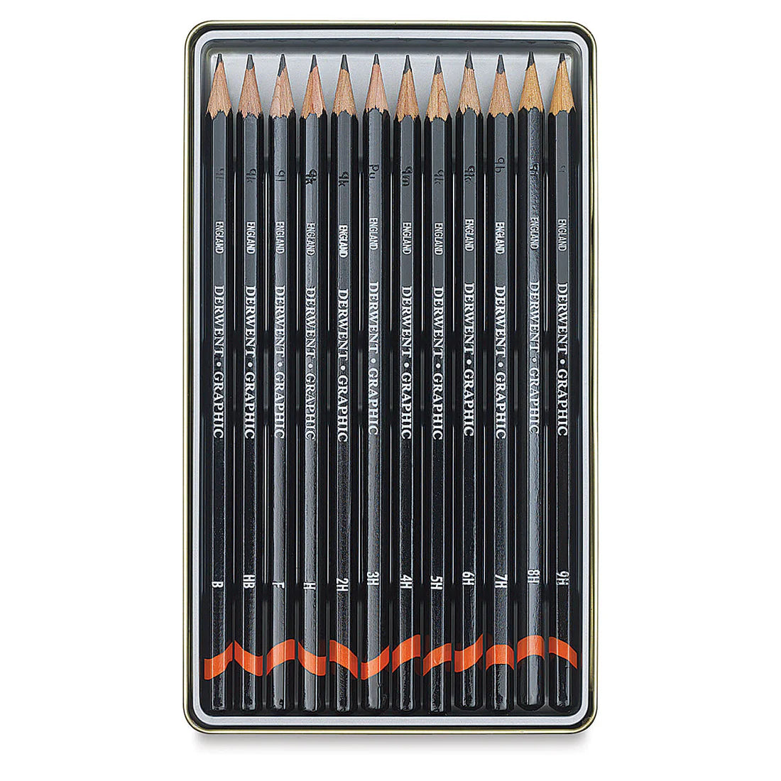 Derwent Graphic Hard Technical Pencils Tin of 12
