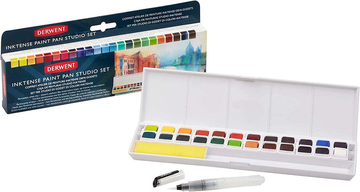 Derwent Inktense 24 Paint Pan Set