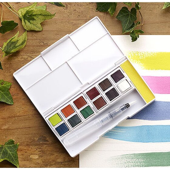 Derwent Inktense Paint 12 Pan Palette #2 Set