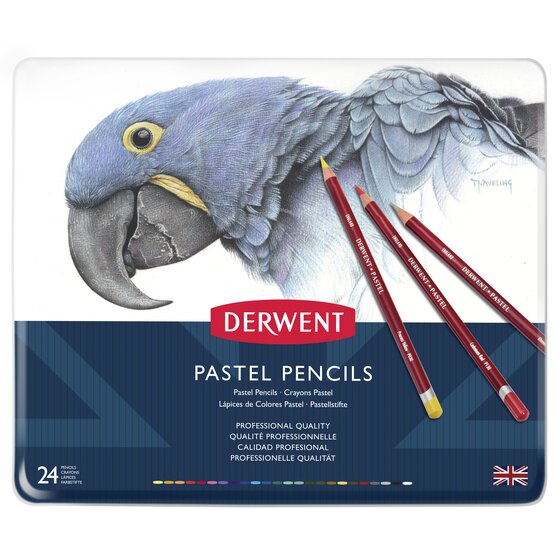 Derwent Pastel Pencils Tin of 24