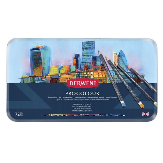 Derwent Procolour Coloured Pencils Tin