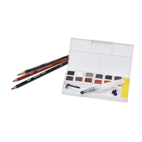 Derwent Shade and Tone Mixed Media Paint Set – 12 Colours