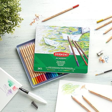 Derwent Academy Watercolor Pencils Tin