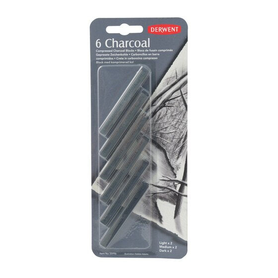 Derwent Compressed Charcoal Pencils – Blister Pack