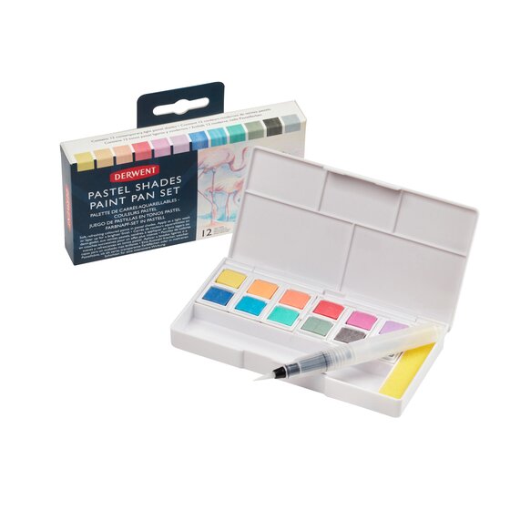 Derwent Pastel Shades Paint Set - 12 Colours