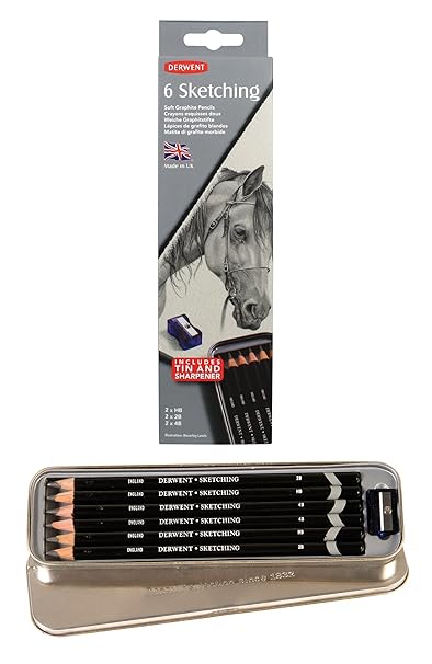 Derwent Sketching Pencils Tin of 6