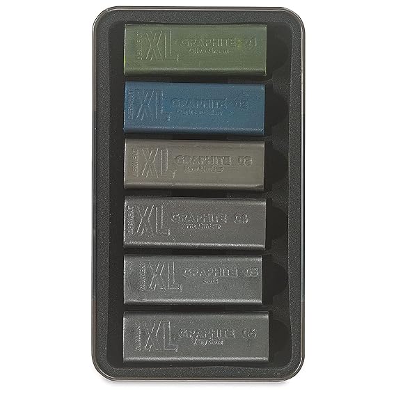 Derwent Graphite XL Block Tin Of 6