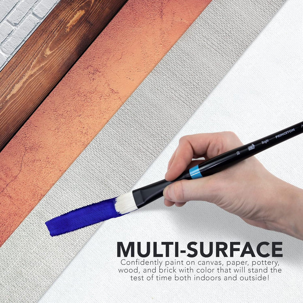 Daler Rowney System3 Acrylic Studio Set – 10x37ml Tubes with Free Brush