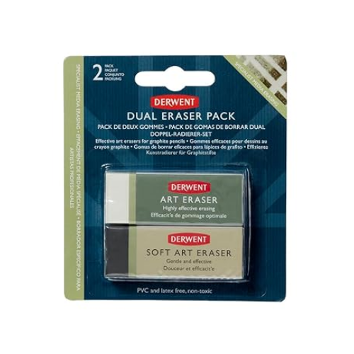 Derwent Dual Eraser Pack of 2