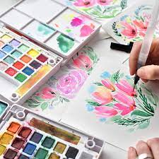 Sakura Koi Watercolor Pocket Field Sketch Box with Brush