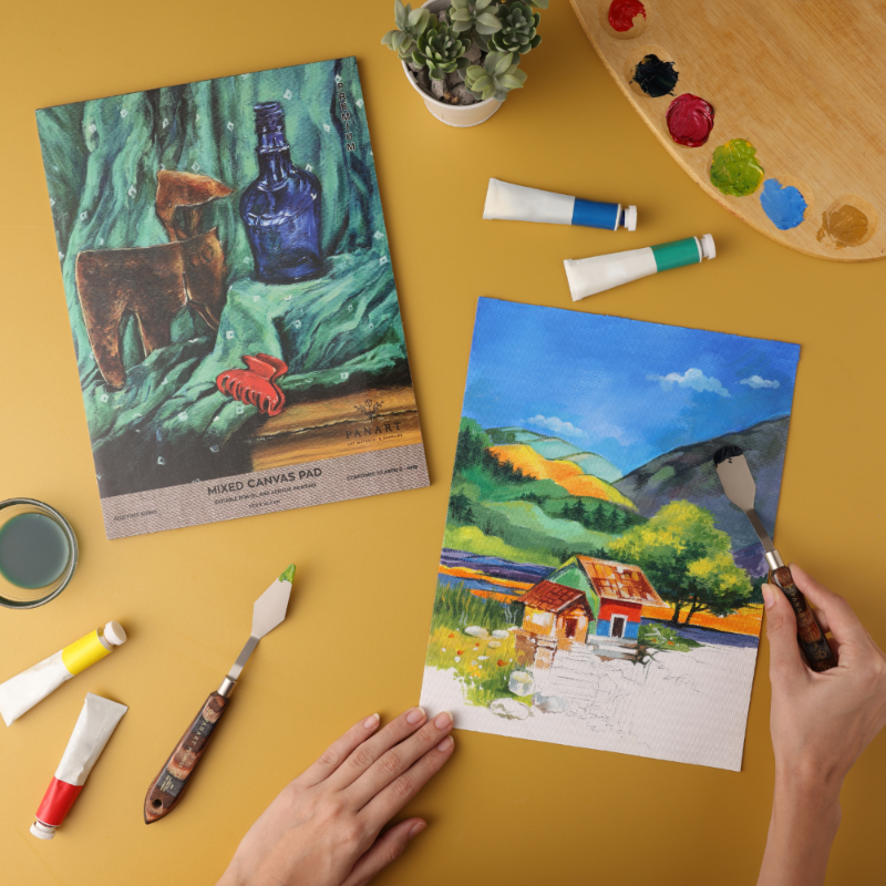 Panart Mixed Canvas Pad 9x12" – 10 Sheets (400/240/250/340/320 Gsm)