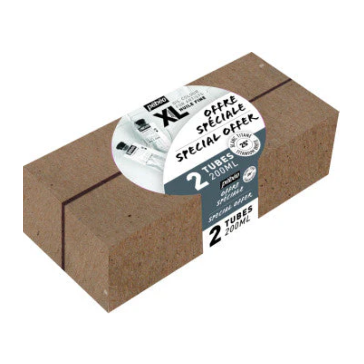 Pebeo XL Fine Oil Paint Set – Titanium White, 2 Tubes x 200ml