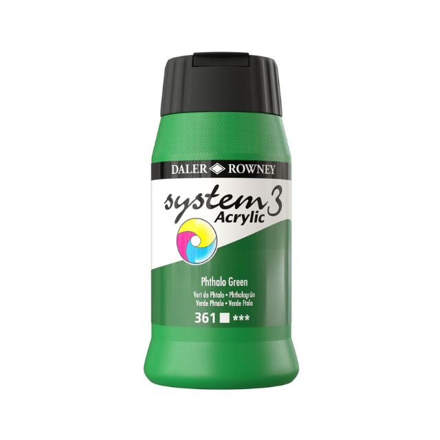 Daler Rowney System3 Acrylic Colours - 500ml
