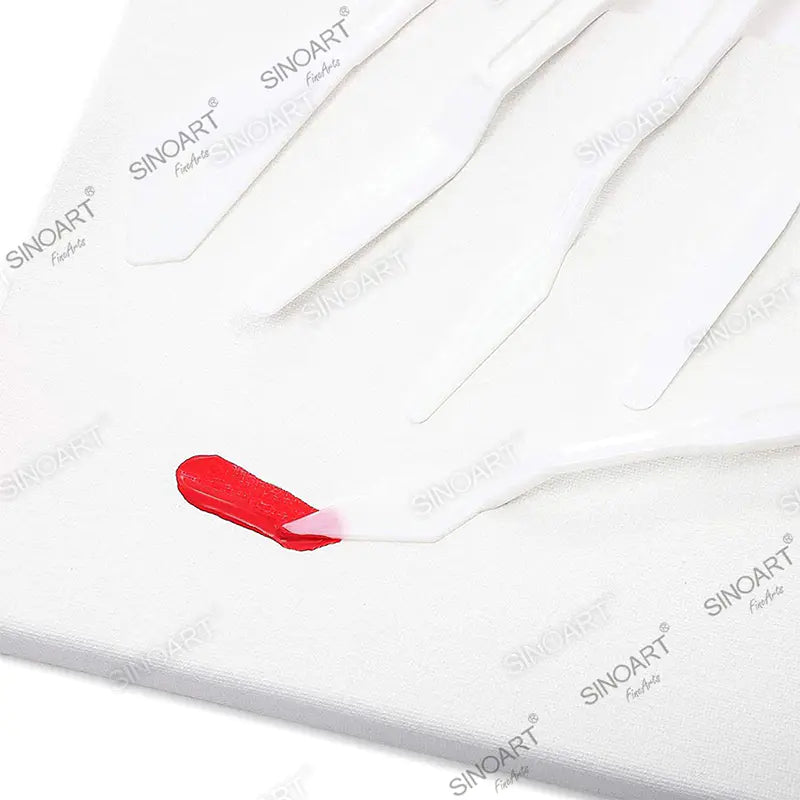 Sinoart Plastic Palette Knife Set of 5Pcs - White