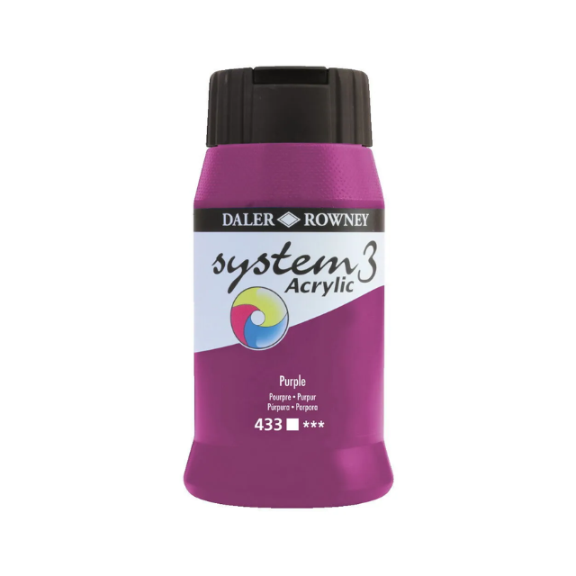 Daler Rowney System3 Acrylic Colours - 500ml