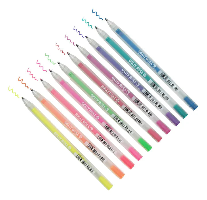 Sakura Gelly Roll Moonlight & White Pens Set – 12 Pens, 0.6mm