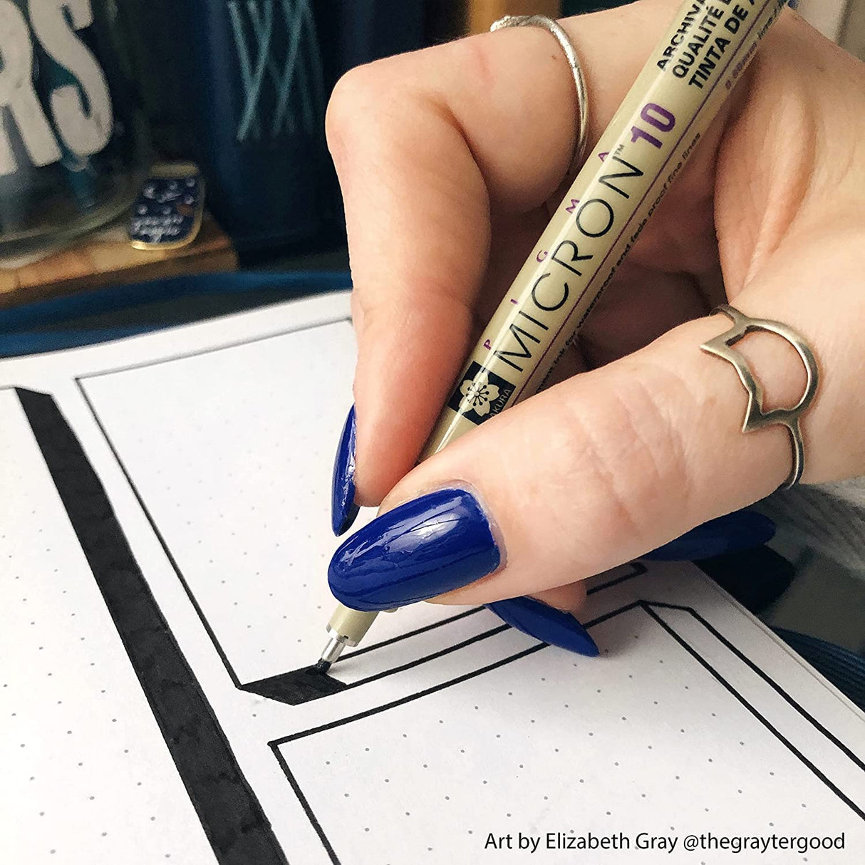 Sakura Pigma Micron Black Pen Set of 3