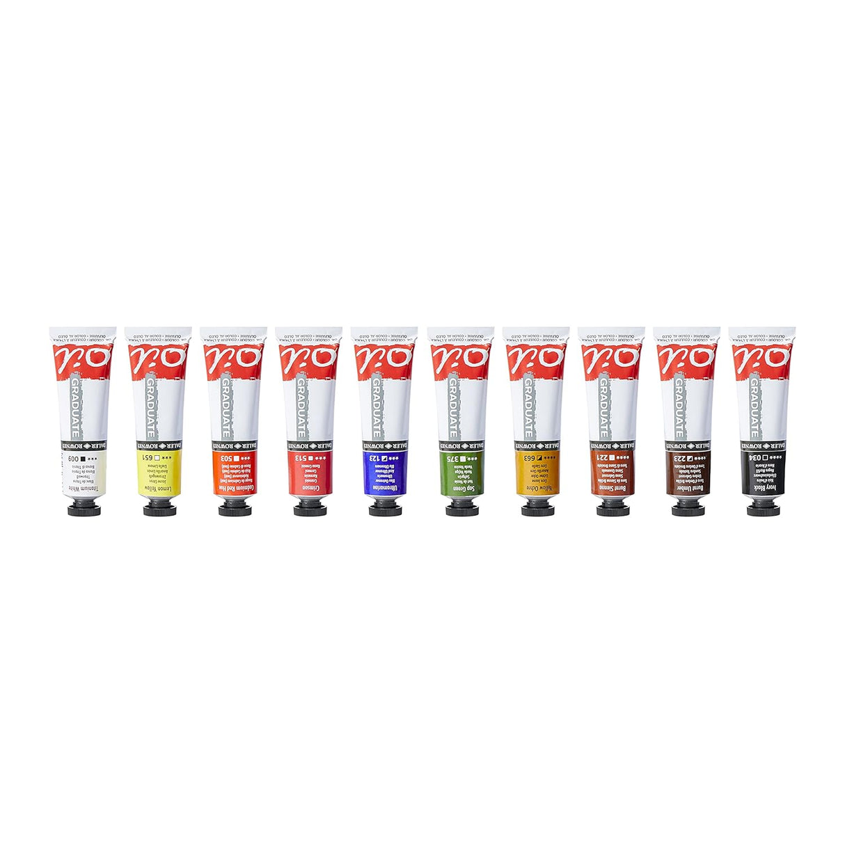 Daler Rowney Graduate Oil Colour Selection Set – 38ml, Pack of 10