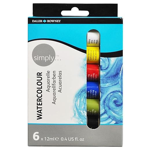Daler Rowney Simply Watercolour Tube Set – 6x12ml