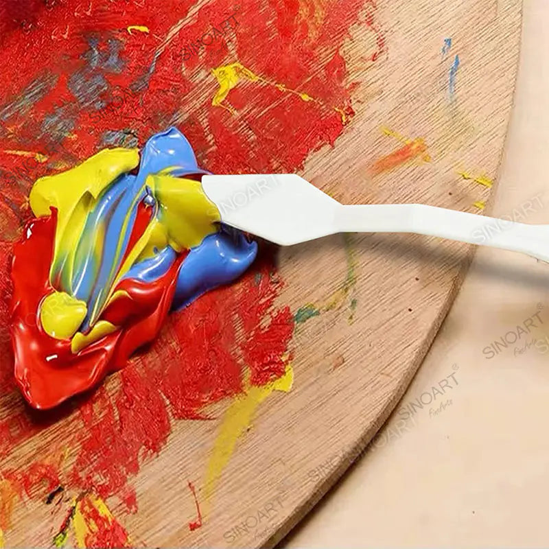 Sinoart Plastic Palette Knife Set of 5Pcs - White