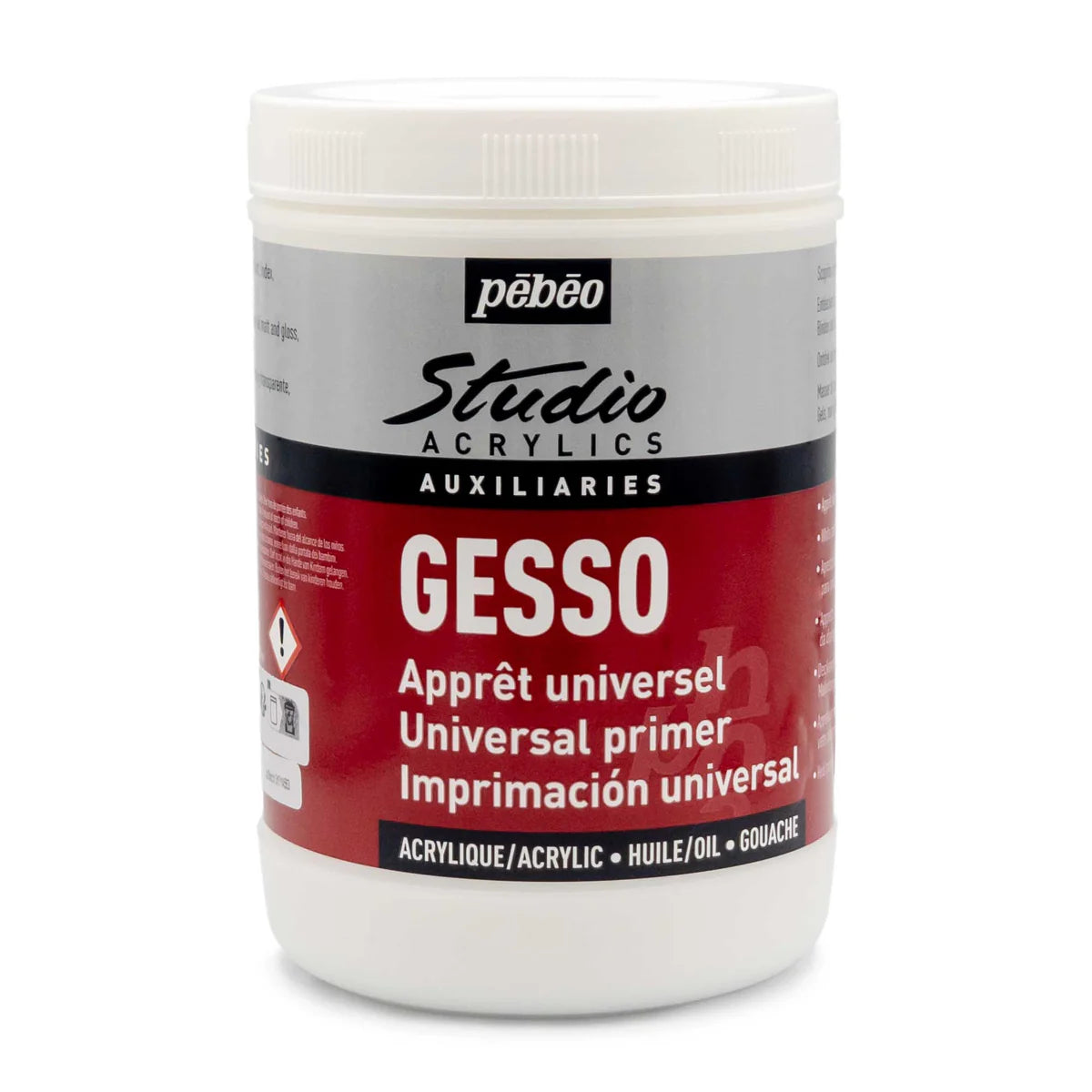 Pebeo Studio Acrylic Gesso - 1 Litre