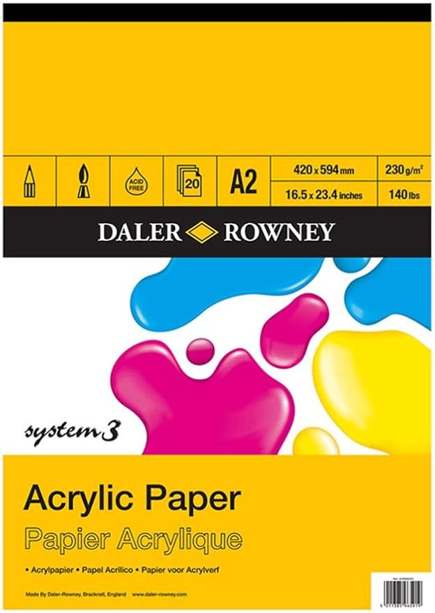 Daler Rowney System3 Acrylic Pad - A2