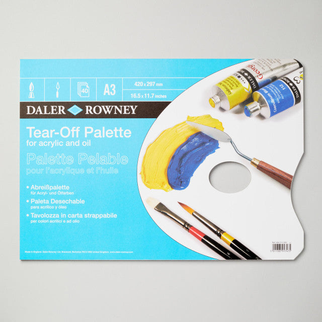 Daler Rowney Tear-Off Palette - A3, 40 Sheets