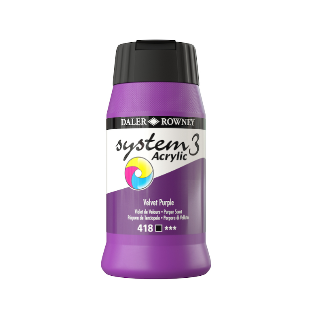 Daler Rowney System3 Acrylic Colours - 500ml