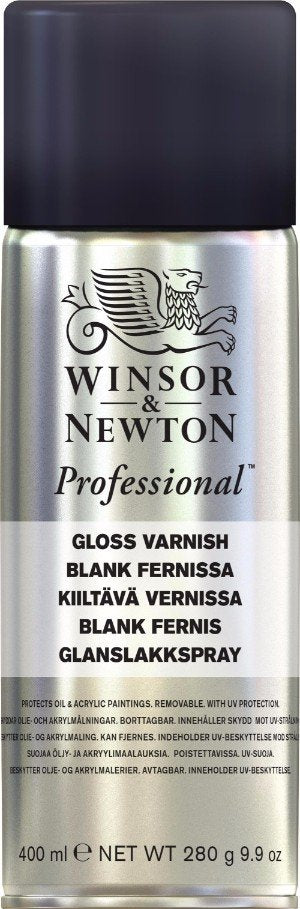 Winsor & Newton Professional Gloss Varnish Spray 400ml-Z