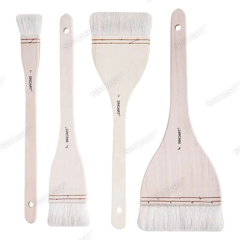 Sinoart Wool Hake Brush - Goat 1"