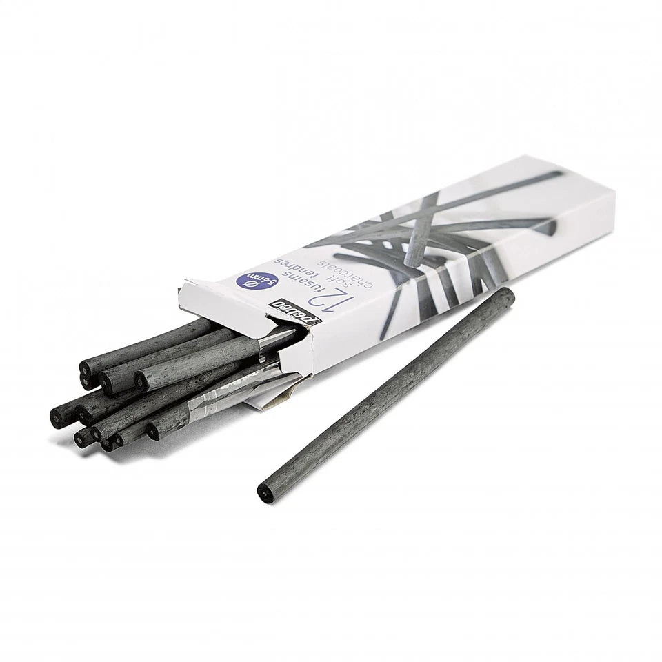 Pebeo 10 Set 12 Soft Charcoal 5-6mm
