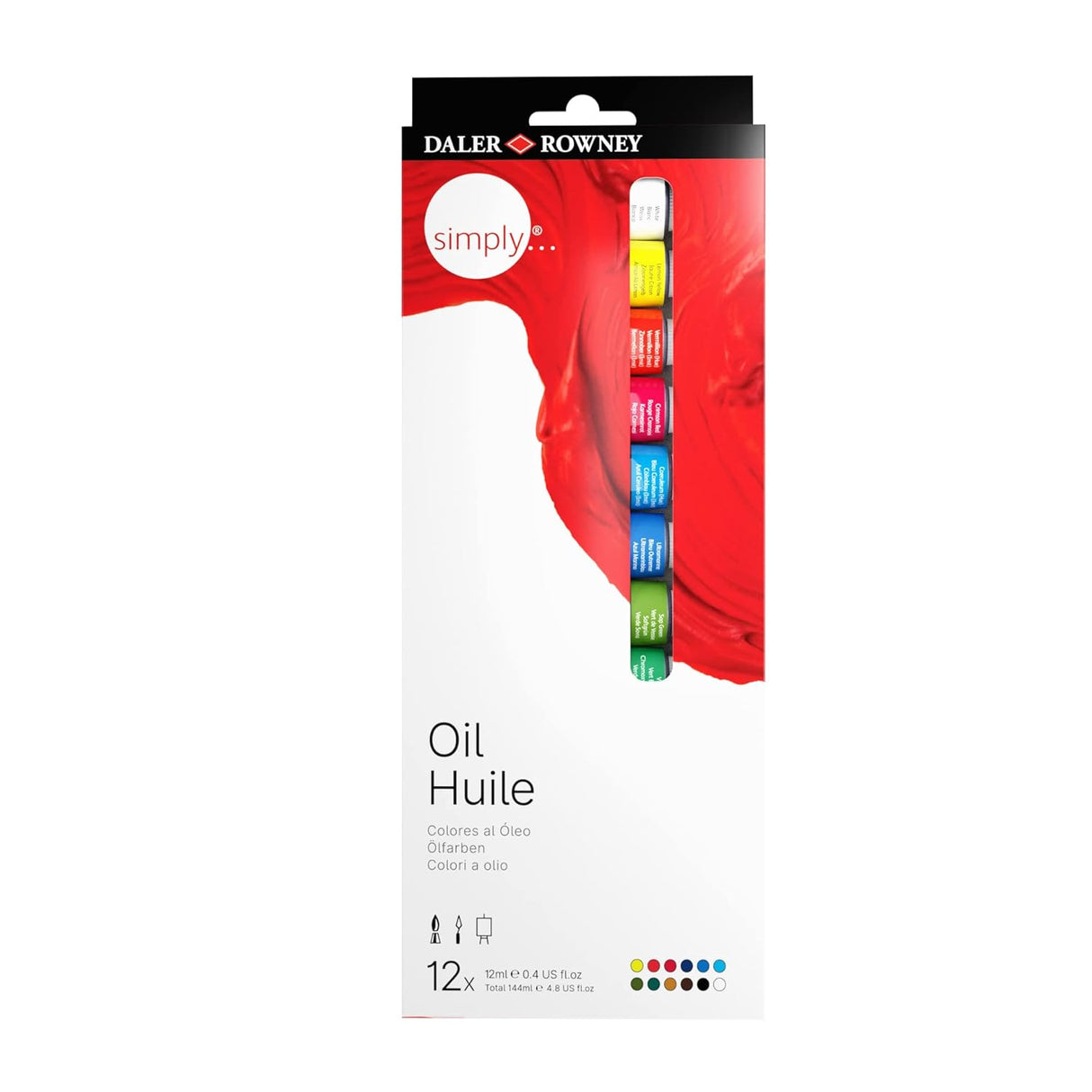 Daler Rowney Simply Oil Color Introduction Set 12X12ml