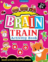 DREAMLAND - Brain Train Activity Book for Kids Age 6+ - With Colouring Pages, Mazes, Puzzles and Word searches Activities