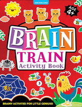 DREAMLAND - Brain Train Activity Book for Kids Age 4+ - With Colouring Pages, Mazes, Puzzles and Word searches Activities