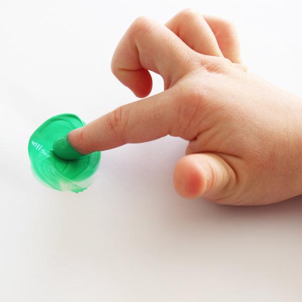 Primo Finger Paint Set – 4 Pots x 40ml | Bright Colours | Plastic Strip Pack with Carton Sleeve