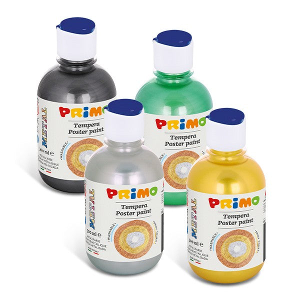 Primo Ready-Mix Metallic Poster Paint Bottle - 300ml