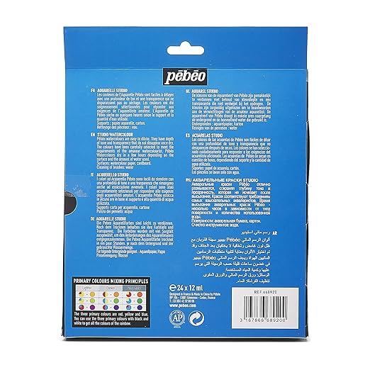 Pebeo Studio Watercolor Set - 24 Tubes 12ml