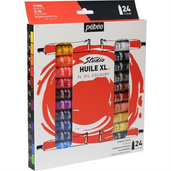 Pebeo Studio XL Fine Oil Set-24 Colours 12ml Tubes