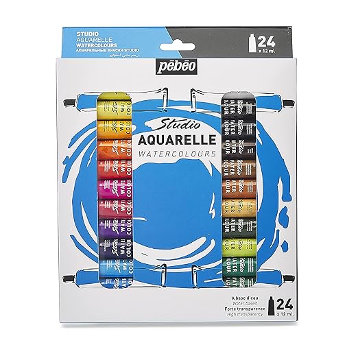 Pebeo Studio Watercolor Set - 24 Tubes 12ml